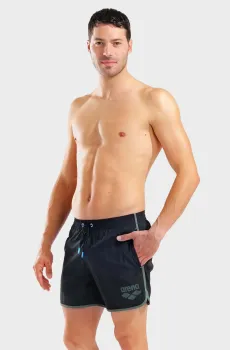 Мужские черные плавательные шорты BIG LOGO BORDERS BEACH Черный S Arena 009103-560