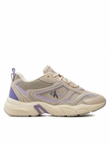Calvin Klein Jeans Снікерcи Retro Tennis Su-Mesh Wn YW0YW00891 Écru Calvin Klein Jeans Снікерcи Retro Tennis Su-Mesh Wn YW0YW00891 Écru