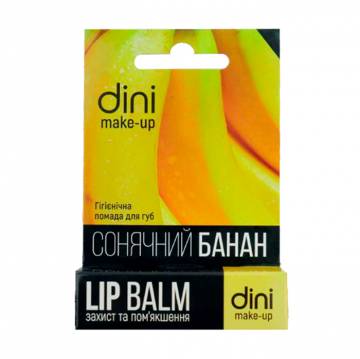Гигиеническая помада для губ Dini Lip Balm Солнечный банан, 4.5 г Гигиеническая помада для губ Dini Lip Balm Солнечный банан, 4.5 г