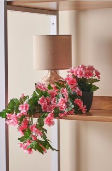 Декоративна штучна рослина - пастельний рожевий