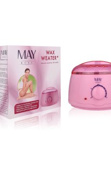 Баночный воскоплав MAY body Wax Weater розовый, 400 мл