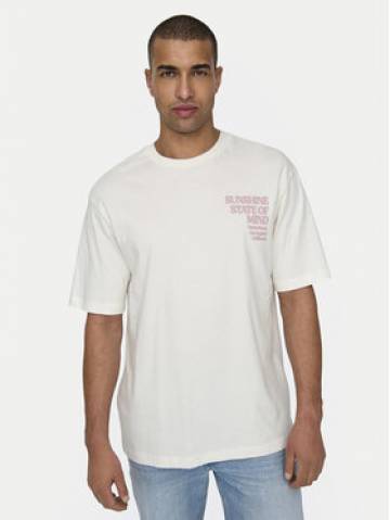 Only & Sons Футболка Kenny 22028736 Білий Relaxed Fit Only & Sons Футболка Kenny 22028736 Білий Relaxed Fit