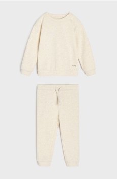 Комплект із світшота та штанів - бежевий