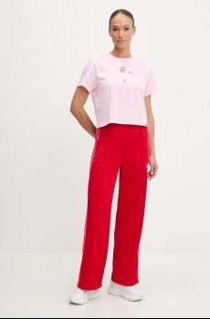 Хлопковая футболка adidas W MINI