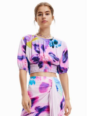 Desigual Блузка MONSIEUR CHRISTIAN LACROIX Rina 23SWBW15 Фіолетовий Regular Fit Desigual Блузка MONSIEUR CHRISTIAN LACROIX Rina 23SWBW15 Фіолетовий Regular Fit