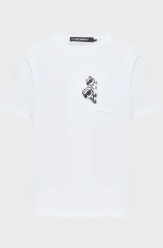 Женская белая футболка IKON PEEK A Белый M Karl Lagerfeld B2W17081