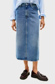 Женская синяя джинсовая юбка Синий 34 Tommy Hilfiger WW0WW46503