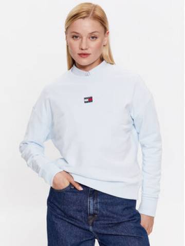 Tommy Jeans Світшот DW0DW16138 Блакитний Boxy Fit Tommy Jeans Світшот DW0DW16138 Блакитний Boxy Fit
