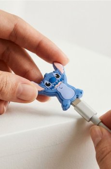 Захисники для кабелю 2 штуки Stitch - синій