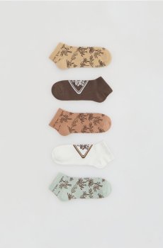 Reserved - Шкарпетки, набір з 5 - мідний - 907JJ-28X