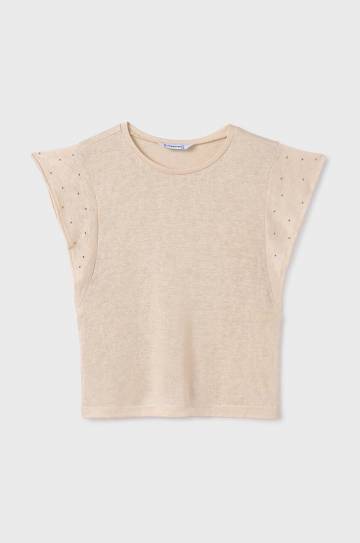 Детская футболка Mayoral цвет бежевый