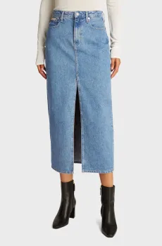 Женская синяя джинсовая юбка MAXI SKIRT Синий 29 Calvin Klein Jeans J20J224532