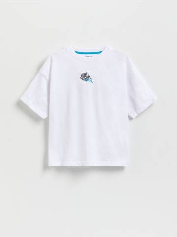 Reserved - BOYS` T-SHIRT - білий - 163CJ-00X Reserved - BOYS` T-SHIRT - білий - 163CJ-00X