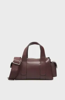 Женская бордовая сумка WEBBING STRAP POCKET Бордовый ONESIZE Calvin Klein LV04F3291G