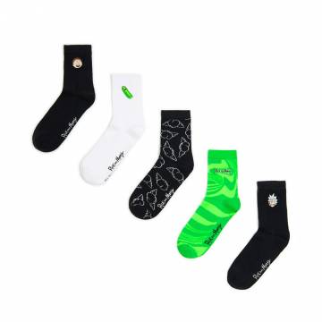 Cropp - Шкарпетки з принтом, 5 пар Rick and Morty - різнобарвний