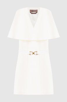 Платье цвета айвори с льном