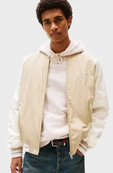 Мужской бежевый бомбер LW GRAPHIC Бежевый S Tommy Jeans DM0DM21668