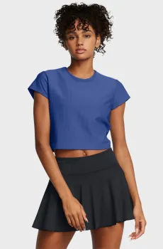 Женская синяя футболка Meridian Rib Baby Tee Синий XS Under Armour 1386615-432