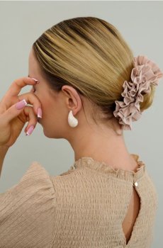 Сережки у формі краплі - нюдовий