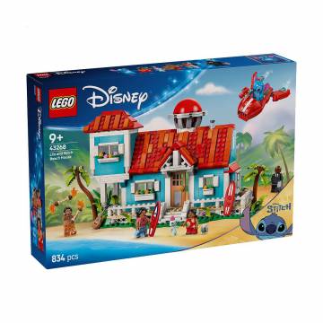 Конструктор LEGO Disney Classic Пляжный дом Лило и Стич, 834 деталей, от 9 лет (43268) Конструктор LEGO Disney Classic Пляжный дом Лило и Стич, 834 деталей, от 9 лет (43268)