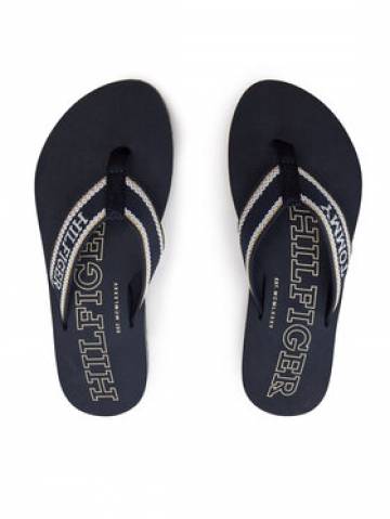 Tommy Hilfiger Вєтнамки Hilfiger Beach Sandal FW0FW07905 Голубий Tommy Hilfiger Вєтнамки Hilfiger Beach Sandal FW0FW07905 Голубий