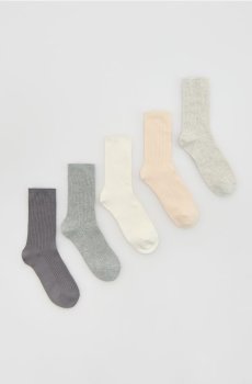 Reserved - Довгі шкарпетки 5 штук - темно-сірий - 289HQ-90X