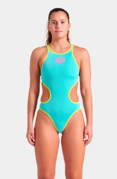 Женский бирюзовый купальник ONE BIGLOGO ONE PIECE Бирюзовый 42 Arena 001198-839