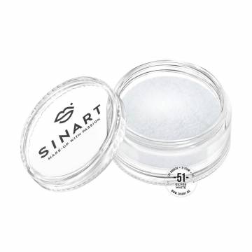 Пигмент для век Sinart Make-Up With Passion, 51 Silver White, 1 г Пигмент для век Sinart Make-Up With Passion, 51 Silver White, 1 г