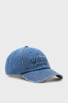 Женская синяя джинсовая кепка COOL Синий ONESIZE Tommy Jeans AW0AW18094