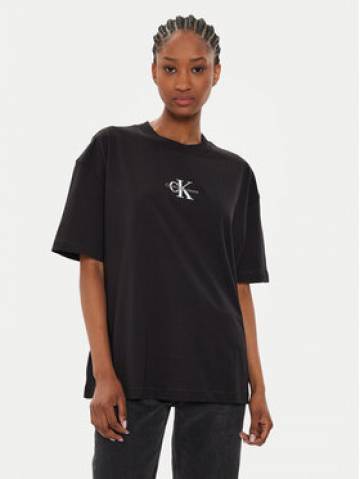 Calvin Klein Jeans Футболка Monologo J20J223561 Чорний Loose Fit Calvin Klein Jeans Футболка Monologo J20J223561 Чорний Loose Fit