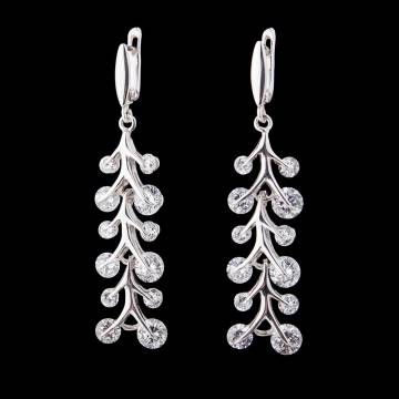 Серьги (фианиты) 12486 Серьги (фианиты) 12486