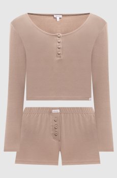 Пижама Henley цвета хаки