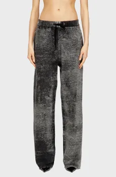 Женские темно-серые шерстяные спортивные брюки HONORINE Серый M Diesel A22037 0TKCY