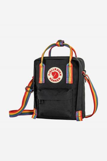 Сумка Fjallraven Kanken Rainbow Sling цвет чёрный F23623.550.907-907 Сумка Fjallraven Kanken Rainbow Sling цвет чёрный F23623.550.907-907