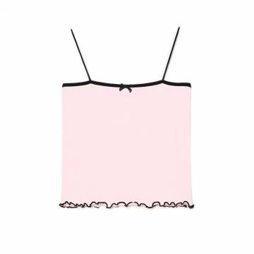 Cropp - Короткий топ - пастельний рожевий Cropp - Короткий топ - пастельний рожевий