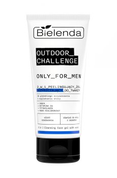 Мужской пилинг-гель для умывания 2 в 1 Bielenda Only For Men Outdoor Challenge 2 In 1 Peeling Facial Cleansing Gel, 150 г