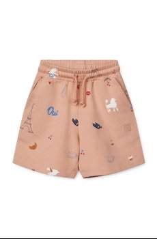 Детские хлопковые шорты Liewood Gram Printed Sweatshorts