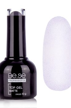 Уценка! Матовый топ для гель-лака с шимером Be.Se Professional Top Gel Coat Matte 03, 10 г
