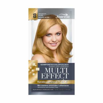 Оттеночный шампунь для волос Joanna Multi Effect Color Keratin Complex 03 Natural Blond, 35 г Оттеночный шампунь для волос Joanna Multi Effect Color Keratin Complex 03 Natural Blond, 35 г