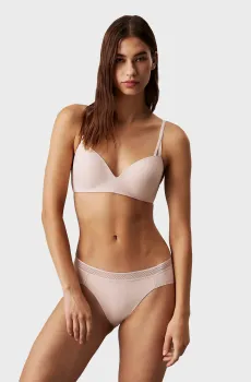 Женские пудровые трусики BIKINI Розовый XS Calvin Klein 000QF6308E