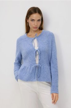 Reserved - Светр із зав’язками - блідо-блакитний - 451HH-05M