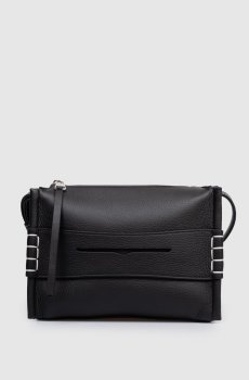 Черная кожаная сумка Loafer