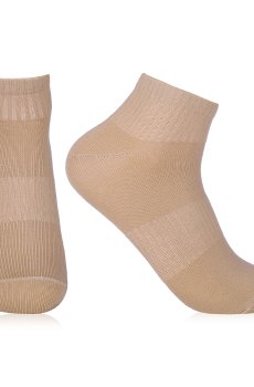 Носки женские AmiGA низкие, спортивные, бежевые, размер 23-25