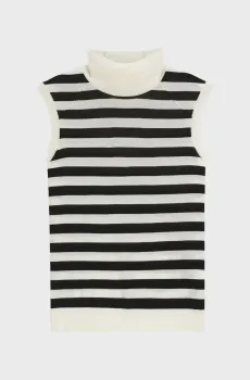 Женский шерстяной гольф в полоску Разноцветный M BOSS 50544998;960