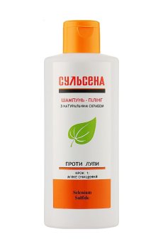 Уценка! Шампунь-пилинг против перхоти Сульсена c натуральным скрабом, 150 мл
