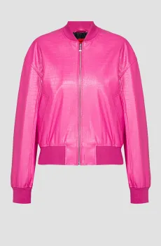 Женский малиновый бомбер Малиновый 32 HUGO 50508332;652