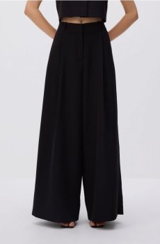 Reserved - Широкі штани - чорний - 490GG-99X