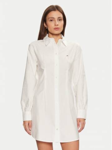 Tommy Jeans Сукня-сорочка DW0DW20471 Білий Regular Fit Tommy Jeans Сукня-сорочка DW0DW20471 Білий Regular Fit