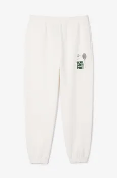 Мужские белые спортивные штаны Белый M Lacoste XH014770V