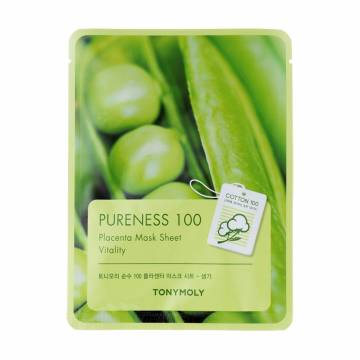 Тканевая маска для лица Tony Moly Pureness 100 Placenta Mask Sheet с экстрактом бобов, 21 мл Тканевая маска для лица Tony Moly Pureness 100 Placenta Mask Sheet с экстрактом бобов, 21 мл